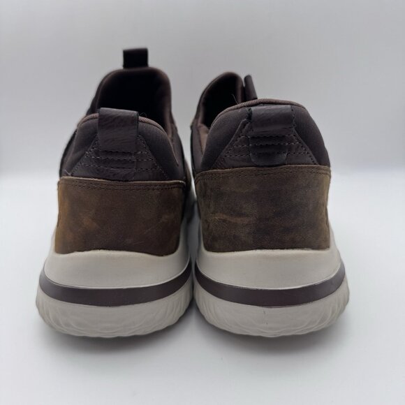 Skechers Delson 3.0 Cicida Mens 12 Slip On Sneakers Brown Athletic 210238 Shoes - Picture 5 of 9